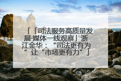 「司法服务高质量发展·媒体一线观察」浙江金华：“司法更有为”让“市场更有力”