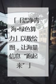 「洁净青海•绿色算力」以数绘图，让海量信息“跑起来”