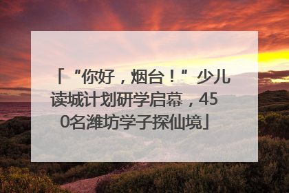 “你好，烟台！”少儿读城计划研学启幕，450名潍坊学子探仙境