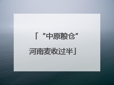 “中原粮仓”河南麦收过半