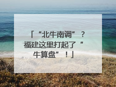 “北牛南调”？福建这里打起了“牛算盘”！