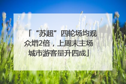 “苏超”四轮场均观众增2倍，上周末主场城市游客量升四成