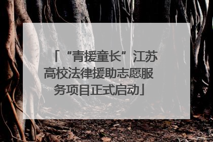 “青援童长”江苏高校法律援助志愿服务项目正式启动