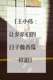 王小伟：让乡亲们的日子像香瓜一样甜