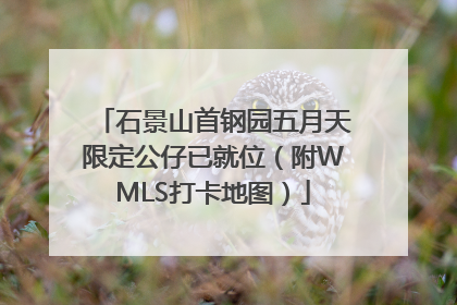 石景山首钢园五月天限定公仔已就位（附WMLS打卡地图）