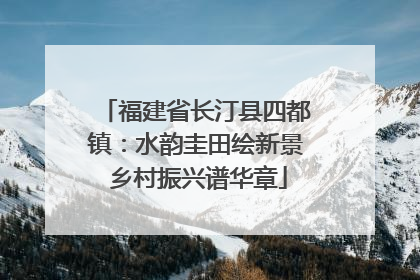 福建省长汀县四都镇：水韵圭田绘新景 乡村振兴谱华章