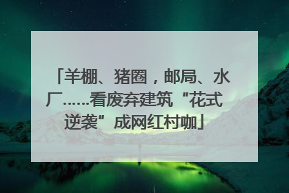 羊棚、猪圈，邮局、水厂……看废弃建筑“花式逆袭”成网红村咖