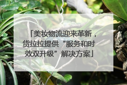 美妆物流迎来革新，货拉拉提供“服务和时效双升级”解决方案
