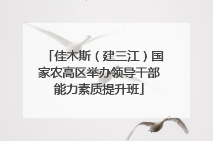 佳木斯（建三江）国家农高区举办领导干部能力素质提升班