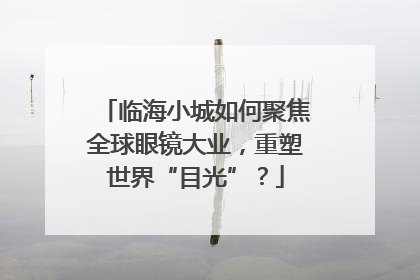 临海小城如何聚焦全球眼镜大业，重塑世界“目光”？