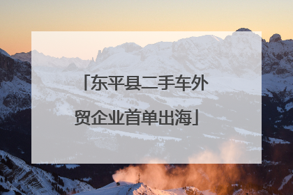 东平县二手车外贸企业首单出海