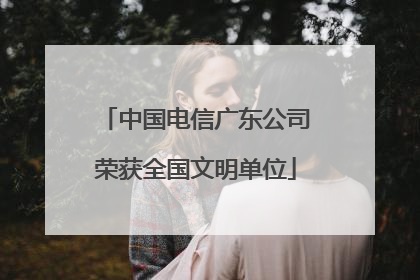 中国电信广东公司荣获全国文明单位