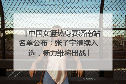 中国女篮热身赛济南站名单公布：张子宇继续入选，杨力维将出战