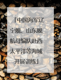 中国海军辽宁舰、山东舰航母编队赴西太平洋等海域开展训练