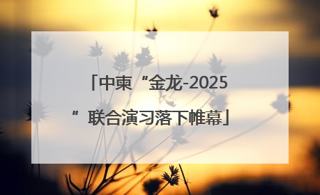 中柬“金龙-2025”联合演习落下帷幕