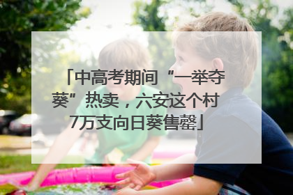 中高考期间“一举夺葵”热卖，六安这个村7万支向日葵售罄