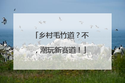 乡村毛竹道？不，潮玩新赛道！