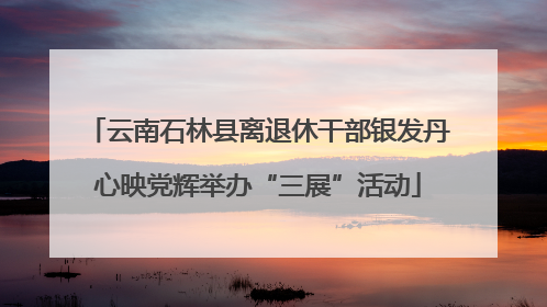 云南石林县离退休干部银发丹心映党辉举办“三展”活动