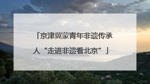 京津冀蒙青年非遗传承人“走进非遗看北京”