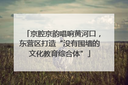 京腔京韵唱响黄河口，东营区打造“没有围墙的文化教育综合体”