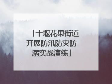 十堰花果街道开展防汛防灾防溺实战演练