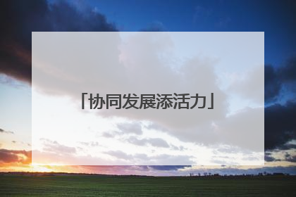 协同发展添活力