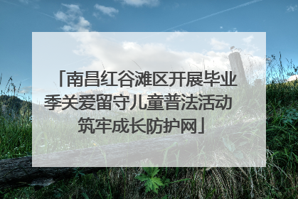 南昌红谷滩区开展毕业季关爱留守儿童普法活动 筑牢成长防护网