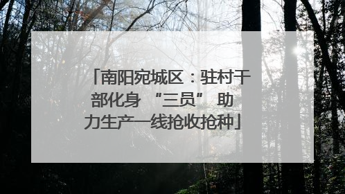 南阳宛城区：驻村干部化身 “三员” 助力生产一线抢收抢种