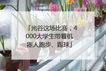 光谷这场比赛，4000大学生带着机器人跑步、踢球