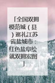 全国双拥模范城（县）巡礼江苏省盐城市：红色盐阜绘就双拥宏图