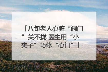 八旬老人心脏“阀门”关不拢 医生用“小夹子”巧修“心门”