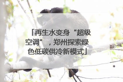 再生水变身“超级空调”，郑州探索绿色低碳供冷新模式