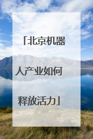 北京机器人产业如何释放活力