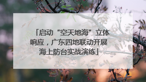 启动“空天地海”立体响应，广东四地联动开展海上防台实战演练