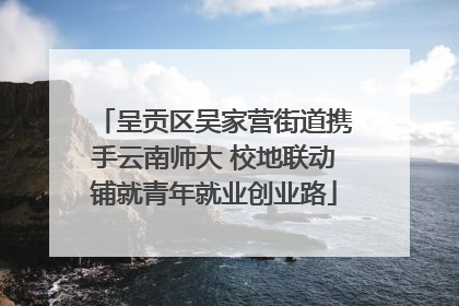 呈贡区吴家营街道携手云南师大 校地联动铺就青年就业创业路