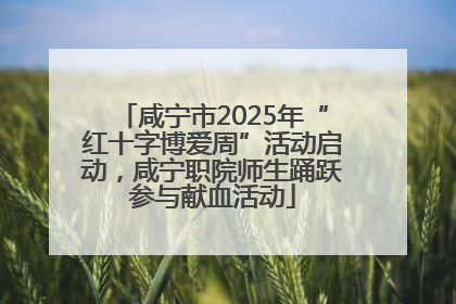 咸宁市2025年“红十字博爱周”活动启动，咸宁职院师生踊跃参与献血活动