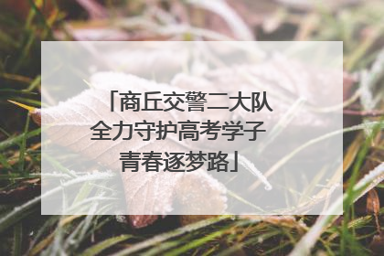 商丘交警二大队全力守护高考学子青春逐梦路