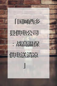国网西乡县供电公司：战高温保供电送清凉