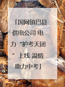 国网镇巴县供电公司 电力“护考天团”上线 温情助力中考
