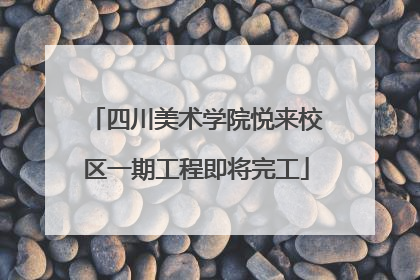 四川美术学院悦来校区一期工程即将完工