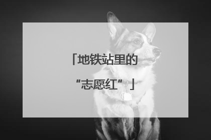 地铁站里的“志愿红”