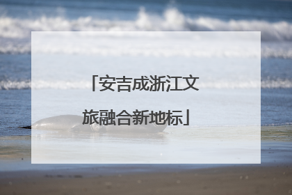 安吉成浙江文旅融合新地标