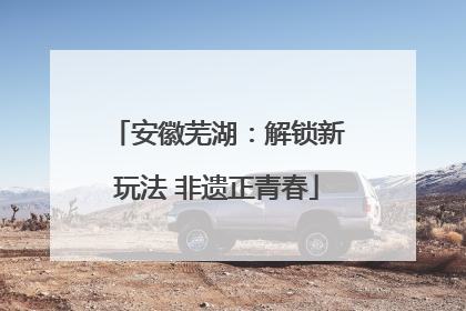 安徽芜湖：解锁新玩法 非遗正青春