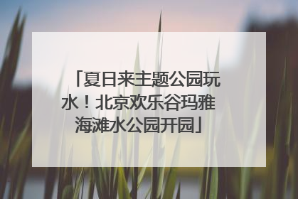 夏日来主题公园玩水！北京欢乐谷玛雅海滩水公园开园