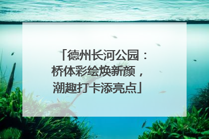 德州长河公园：桥体彩绘焕新颜，潮趣打卡添亮点