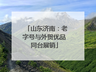 山东济南：老字号与外贸优品同台展销