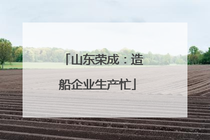 山东荣成：造船企业生产忙