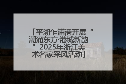 平湖乍浦港开展“潮涌东方·港城新韵”2025年浙江美术名家采风活动