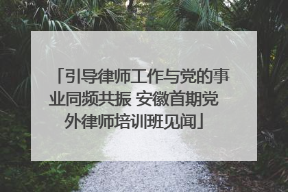 引导律师工作与党的事业同频共振 安徽首期党外律师培训班见闻
