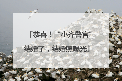 恭喜！“小齐警官”结婚了，结婚照曝光